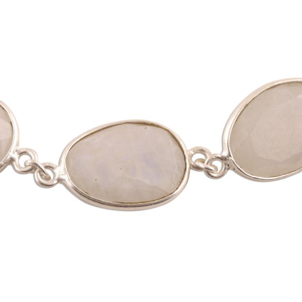 Rainbow Glisten 18-Carat Rainbow Moonstone Pendant Bracelet from India Online Hot Sale