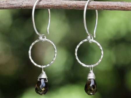 Mystic Solo Sterling Silver & Quartz Earrings Supply