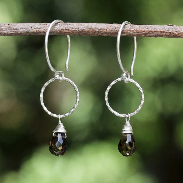 Mystic Solo Sterling Silver & Quartz Earrings Supply