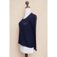 Navy Blue Charisma Alpaca Blend Sweater Online