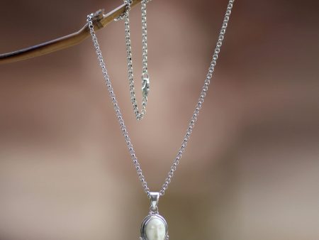 Mother Earth Sleeps Silver & Bone Necklace Online