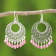 Moroccan Rose Beaded Hook Earrings For Discount