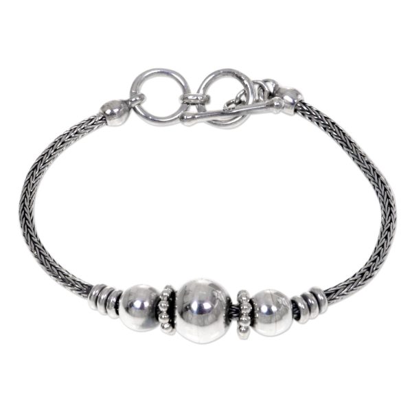 Naga Trio Silver Chain Bracelet Online