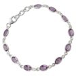 Oval Amethyst Tennis Bracelet Online