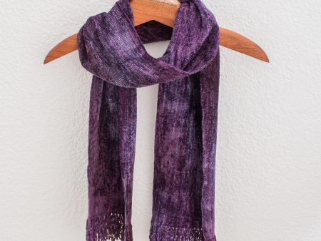 Orchid Dreamer Bamboo Chenille & Cotton Scarf on Sale