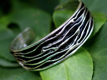 River Silver Cuff Bracelet Online Sale