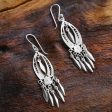 Shining Spears Silver Chandelier Earrings on Sale