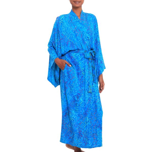 Floral Breeze Batik Rayon Robe Discount