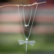 Lucky Dragonfly Sterling Silver Pendant Necklace Online