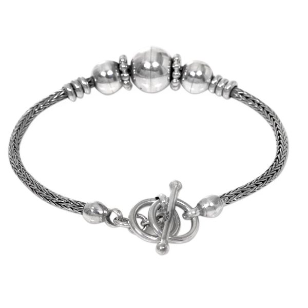 Naga Trio Silver Chain Bracelet Online