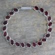 Red Garnet Tennis Bracelet For Discount