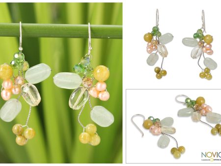 Lemon Bouquet Freshwater Pearl Earrings Supply