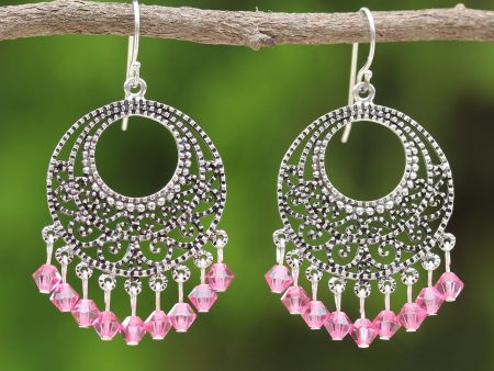 Moroccan Rose Beaded Hook Earrings For Discount