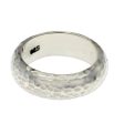 Moon Walker Hammered Silver Ring Fashion