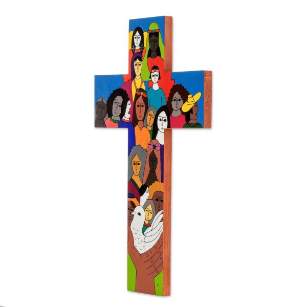 Peace on Earth Large Wood Wall Cross For Sale