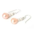 Sweet Peach Glamour Pearl Earrings For Sale