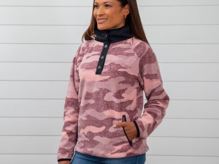 Camo Fleece Pullover on Sale