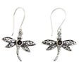 Smoky Quartz Enchanted Dragonfly Earrings Fashion