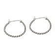 Spiral Onwards Sterling Silver Earrings For Discount