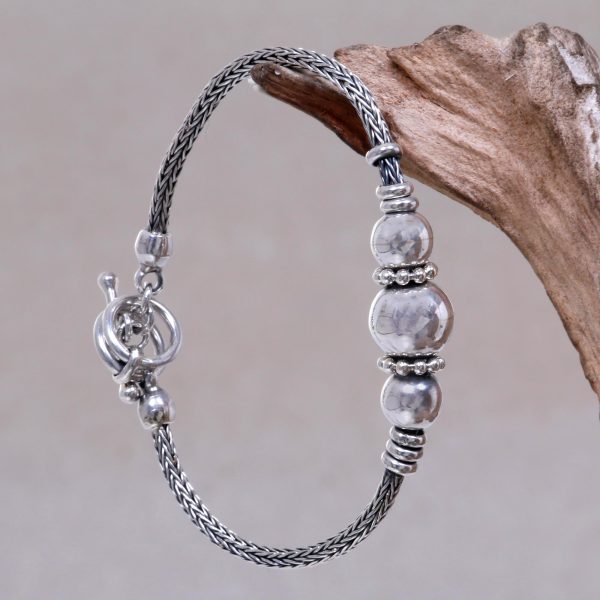 Naga Trio Silver Chain Bracelet Online