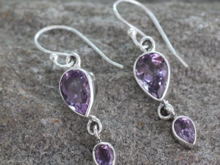 Violet Distinction Amethyst Dangle Earrings Online Sale