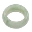 Pale Green Halo Jade Band Ring For Discount