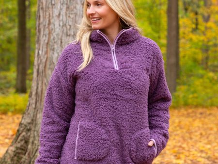 Cozy Paw Plush Sherpa Fleece Pullover Sale