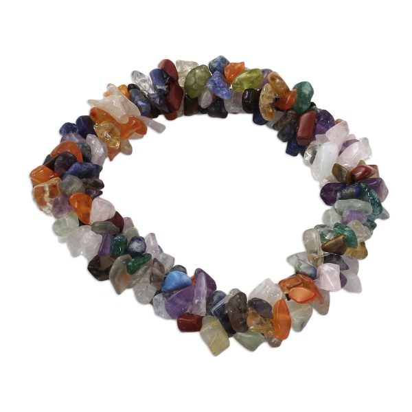 Rainbow Gems Beaded Bracelet Online now