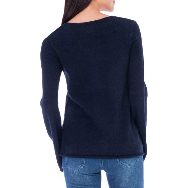 Navy Blue Charisma Alpaca Blend Sweater Online