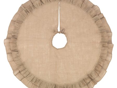 Burlap Ruffle Tree Skirt Supply