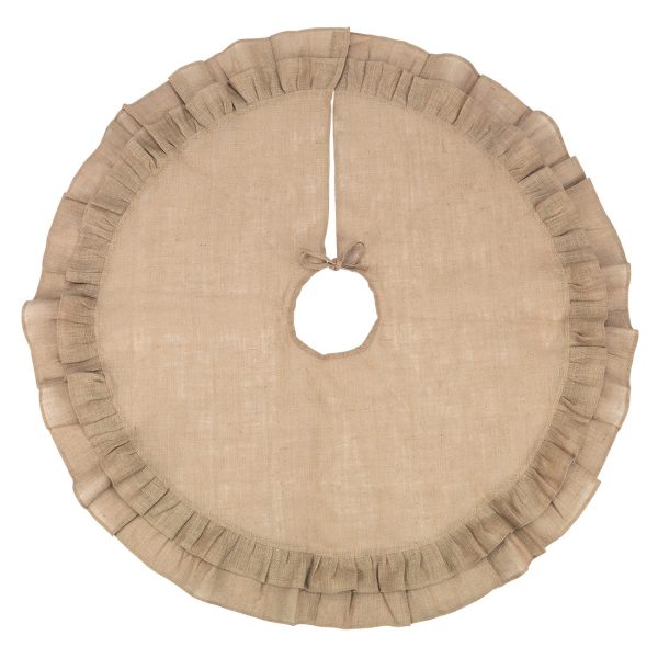 Burlap Ruffle Tree Skirt Supply