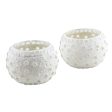 Starlit Night Handmade Tealight Candleholders with Glass Mosaic (Pair) For Cheap