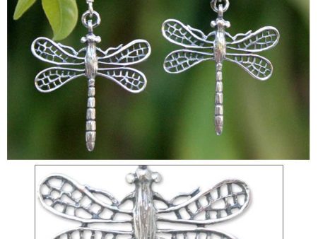 Wings of Love Sterling Silver Dangle Earrings Supply