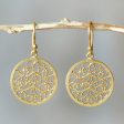 Natural Energy Gold-Plated Silver Dangle Earrings Sale