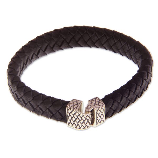 Masculine Leather Men s Cuff Bracelet Sale