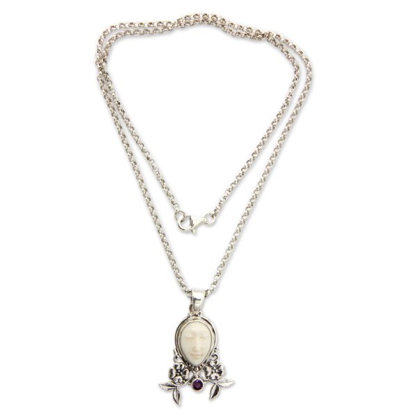 Mother Earth Sleeps Silver & Bone Necklace Online