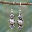 Marine Allure Gemstone & Pearl Earrings For Discount