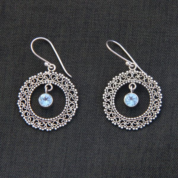 Radiant Halo Sterling Silver Earrings For Cheap