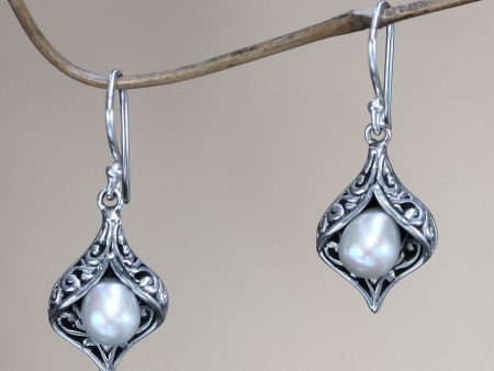 Lily of Bali Bridal Dangle Earrings Hot on Sale