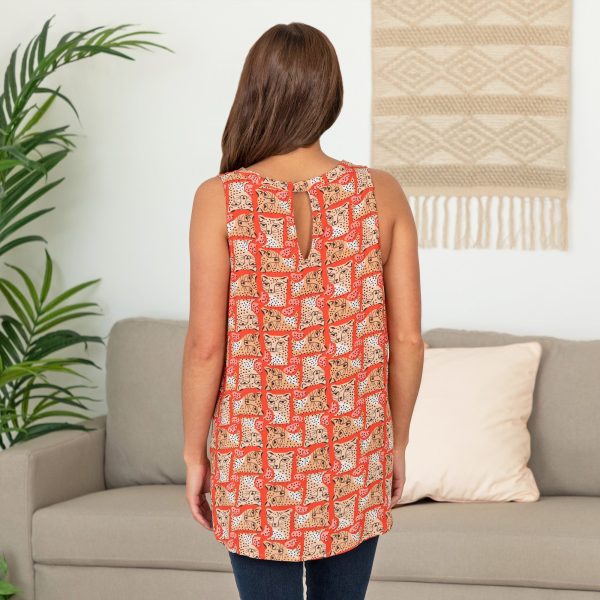 Wildlife Whimsy Sleeveless Top Discount