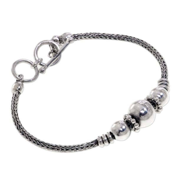 Naga Trio Silver Chain Bracelet Online