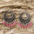 Moroccan Rose Beaded Hook Earrings For Discount