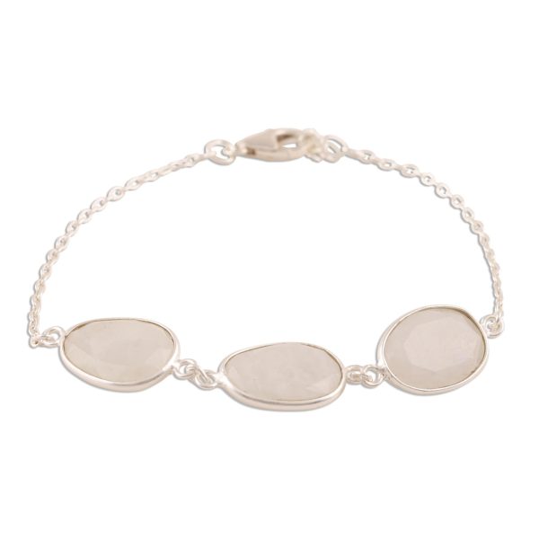 Rainbow Glisten 18-Carat Rainbow Moonstone Pendant Bracelet from India Online Hot Sale