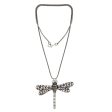 Lucky Dragonfly Sterling Silver Pendant Necklace Online