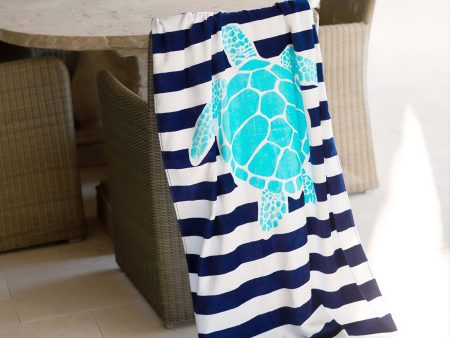 Turtle Stripe Beach Towel Cheap