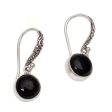 Purity of Moonlight Onyx Dangle Earrings Online now