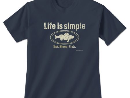 Life is Simple Fish T-Shirt Cheap