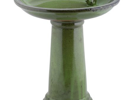 Ceramic Green Bird Bath Discount