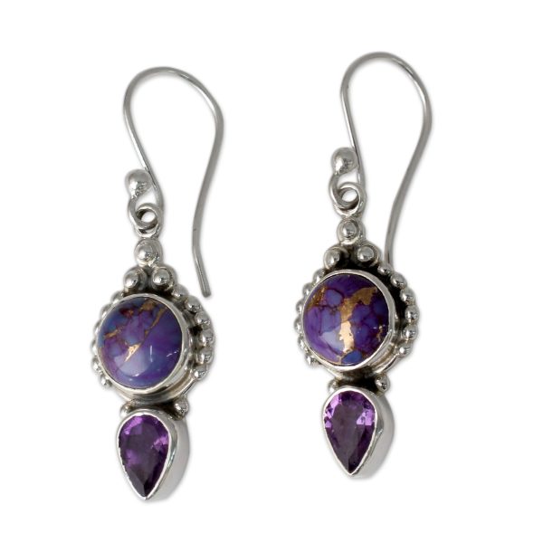 Multi-Gem Sterling Silver Dangle Earrings Hot on Sale