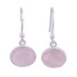 Pink Aurora Dangle Earrings with Sterling Silver and Rose Quartz Discount